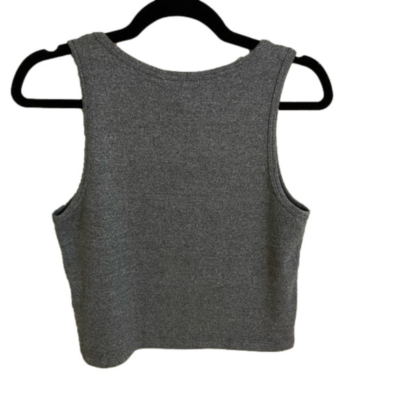 Z Supply Noah Soft Silky Tank Heather Black, Size L - Picture 6 of 10